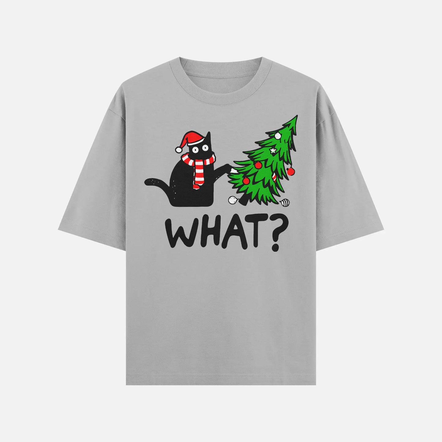 Christmas Black Cat What Shirt