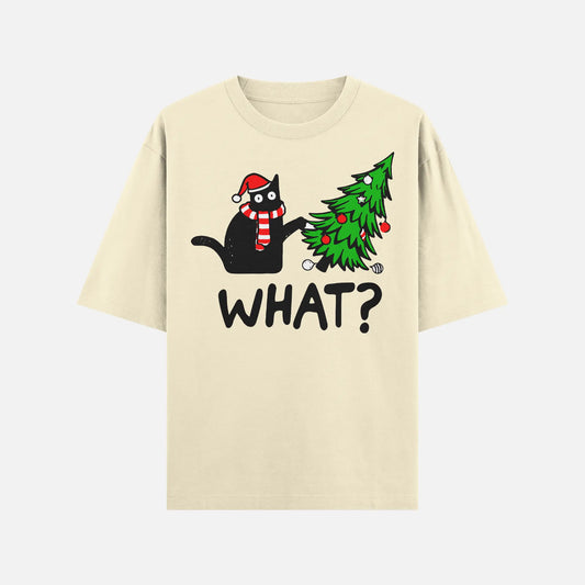 Christmas Black Cat What Shirt