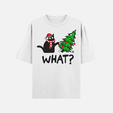 Christmas Black Cat What Shirt